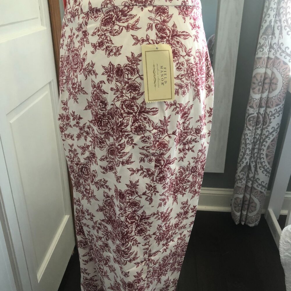 NWT Field Manor Modern Classics Size 14 Wide Leg Casual Crop Pant, Work, Leisure - Picture 4 of 9